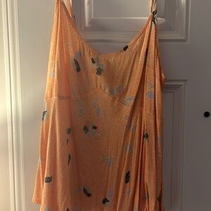 O'Neill Orange Floral Tank Top